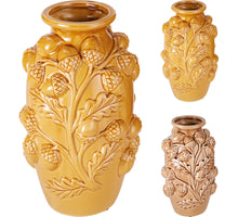 EIKEL VAAS KERAMIEK D17 H29CM 2 ASSORTIE KLEUR