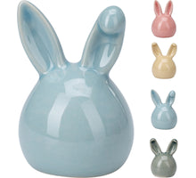 KONIJN HOOFDJE PORSELEIN D5 H7CM 4 ASSORTIE KLEUR