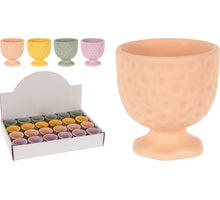EGG CUP WITH DOTS PASTEL D5 H5.5CM 4 ASSORTED COLOR