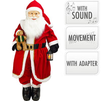 KERSTMAN STAAND 70X40X200CM MET MUZIEK