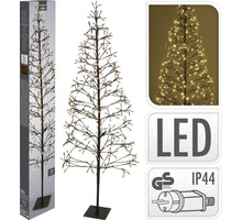 BOOM MET 160LED WARM WIT HOOGTE 120CM ZWART