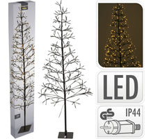 BOOM MET 280LED WARM WIT HOOGTE 150CM ZWART