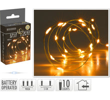 LED INDOOR GOUDDRAAD 10L/90CM LED EXTRA WARM WIT - INCL 2x KNOOPCELBATTERIJ