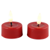 LED theelicht smelt rood set/2 met timer (incl batterijen)