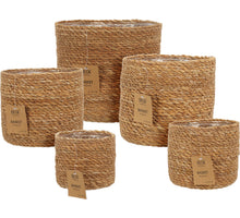 SEAGRASS BASKET SET 5 PCS NATURAL