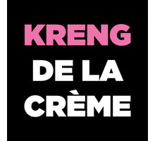 Tegeltje Kreng de la creme zwart/wit/roze