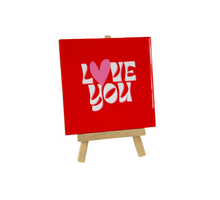 Tegeltje - Love you - 11x11cm