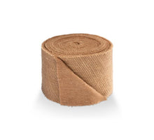 Wool felt vilt met jute 15 cm Lichtbruin 5MTR