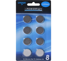 BATTERIJEN KNOOPCEL CR2025 8ST