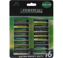 BATTERIJEN AA 16 STUKS OP KAART