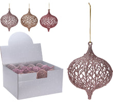 UI HANGDECO 9CM 3 ASSORTIE ELEGANCE MIX GLITTER