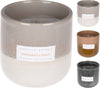 SCENTED CANDLE IN CERAMIC POT D9 H9CM 3 ASSORTED