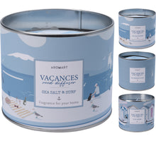 SCENTED CANDLE IN ZINC POT 3ASS D12 H10CM