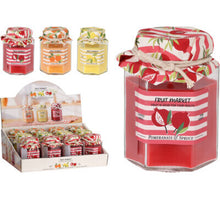 GEURKAARS FRUIT IN JAMPOT D6 H8 CM 3 ASSORTIE