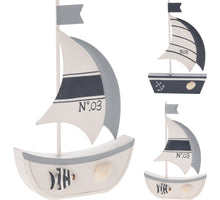 BOAT WOOD 11X17CM 2 ASSORTED