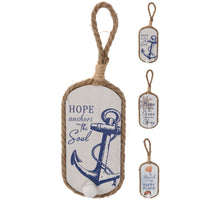 Wooden Hangtag with Rope 26cm 3 Assorted