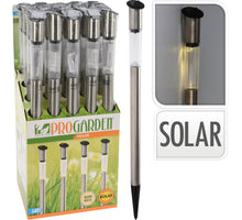 Solar lamp garden stake stainless steel D4 H70CM warm white