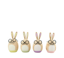 Rabbit egg pine wood 6.5x6.5x14cm Mixed