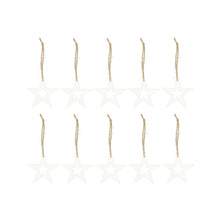 Bundle star poplar wood 10x0.8x10cm 10pc FSC 100% White