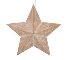 Star fir wood with hanger 38.5x5x37cm FSC 100% Natural-wash