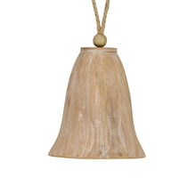 Bell fir wood with hanger 13.5x13.5x15cm FSC 100% Natural-wash