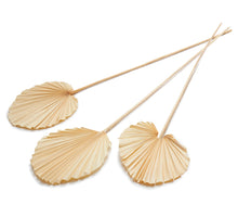 Palm spear round bleached 10pcs