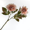 Dahlia Spray x2 Peach 100cm