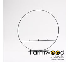 RING 3MM STAAND 40 CM ZWART 3X SCHROEF