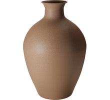 VAAS ''CROCK'' METAAL BRUIN D31,5 H46CM