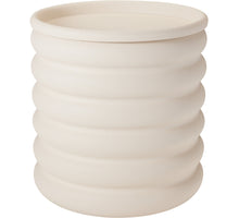 OPBERGTON ''CROCK'' METAAL OFFWHITE D33 H33,5CM