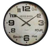 Clock Mtl Ø80cm Grand Black