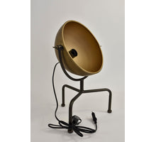Lamp Mtl Desk 27x32x42 Blk/Gld met dimmer