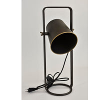 Lamp Mtl Desk 18x44 Black/Gold met dimmer