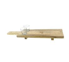 Snijplank mangohout met glas 60cm Natural