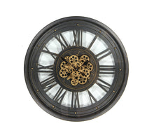 Clock Gear Ø80cm Black