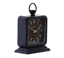 Clock Table Metaal 15x22cm Black