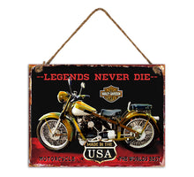 Wall Hanger Metal Legends Never Die 30x40cm