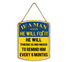 Wall Hanger Metal He Will Fix It 28x35cm
