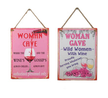 Wall Hanger Metal Womancave Mix/2 30x40cm