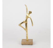 Figurine Aluminum Gold H:31cm