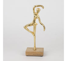 Figurine Aluminum Gold H:26cm