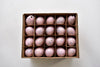 Box of 60 pink quail eggs