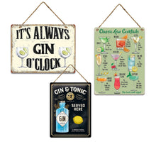 Wall Hanger Metal Gin Mix/3 30x40cm