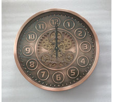 Clock Gear Ø46cm Red-Copper