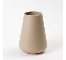Vase Metal Taupe Texture Ø16x23cm