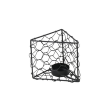 Tealightholder Metal 10x9x9cm Black