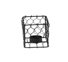 Tealightholder Metal 8x8x8cm Black VK