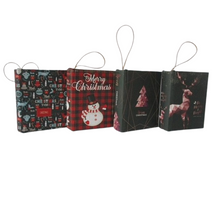 Books Hanging 9,5x7cm X-MAS Mix