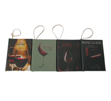 Books Hanging 9,5x7cm Wine Mix
