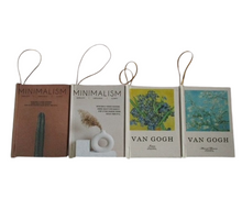 Books Hanging 9,5x7cm Minimalism/Van Gogh Mix